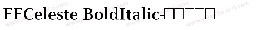 FFCeleste BoldItalic字体转换